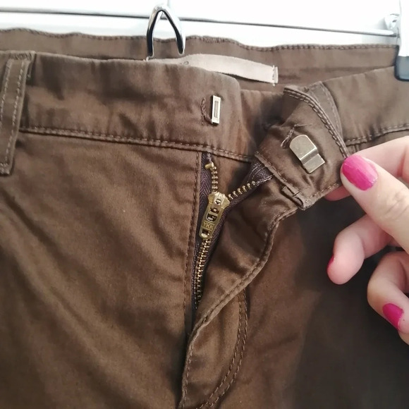 Vince Utility Skinny Ankle Pants with Zipper Ankles Brown Moto 27 (4) - Picture 5 of 16